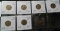 1934 Wheat Cents - 6 count - all AU-MS - nice group