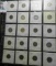 (20) 1978-1987  Canada Dimes, all carded and priced thirty years ago.