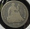 1872 Seated Liberty Half Dime - G