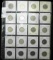 (20) Canada Caribou Quarters, carded, and in a plastic page. Dates 1971-1973. All high grade. Priced