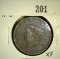 1819 Â  Large Cent - Newcomb 6, EF.
