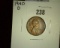 1940 D Lincoln Cent, Brown Uncirculated.