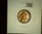 1942-S Lincoln Cent, Red-Brown Uncirculated.