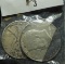 1964 D Kennedy Half Dollar with unusual toning & 1945 P Walking Liberty Half Dollar,Fine.