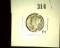 1924-SÂ  Â  Mercury Dime