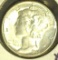 1945Â P Mercury Dime, EF+.
