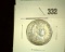 1909Â P Barber Quarter, High grade with obverse scratches.