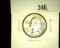 1960 D Washington Quarter, BU.