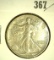 1943Â P Walking Liberty Half Dollar, EF.