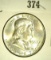 1963-DÂ  Franklin  Half Dollar, BU.