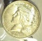 1924Â P Peace Silver Dollar