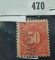 Scott J44 type Postage Due .50c. Details not determined.