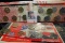 1999 D U.S. Mint five-piece Quarter Set in envelope and cellophane; 2001 D U.S. Mint Set; & 2003 Den
