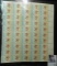 (6) Mint Sheets of fifty 4c U.S. Stamps. Total face value $12.00.