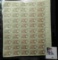 (3) Mint Sheets of fifty 4c & (3) Five Cent Mint Sheets of U.S. Stamps. Total face value $13.50.