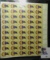 (6) Mint Sheets of 5c U.S. Stamps. Total face value $17.50.