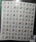 (6) Mint Sheets of U.S. Stamps. Total face value $23.50.