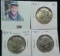 1964 D, 67 P, & 68 D Gem BU Silver Kennedy Half Dollars.