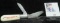 Kooyman Lumber Co. Pella, Iowa Barlow two-blade pocket knife. Tip missing from main blade. First I h