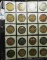 Plastic page containing twenty various Medals. Most are high grade.