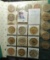 Missouri Wooden Nickel Collection. 36 pcs. In pages.