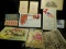 Miniature License plates from Delaware & Alberta; Pair of 17 Year Calendars 1935-1951, 1927 Card Cal
