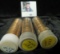 1957 D, 58 P, & 58 D Solid date Rolls of BU Lincoln Cents. Stored in plastic tubes.