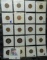 20-pocket plastic page of Lincoln Cents dating 1912-1957D.