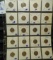 20-pocket plastic page of Lincoln Cents dating 1911-1958D.