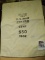 Large Canvas Money Bag 