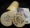 Dollar-size Coin wrapper with (20) 
