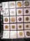 20-Pocket Plastic Page full of Medals, Tokens, & Foreign Coins. All ready to attend the coin show.