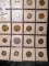 20-Pocket Plastic Page with (19) different Pennsylvania Transportation Tokens, & 1982 Ten Pence depi