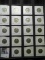 19-piece Set of all different 1965-1982 date or Mint mark Washington Quarters. All carded.