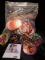 Several Hundred Game Pogs in a plastic zip lock bag. Mint condition. Used in an interesting game wit