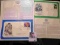 1996 Iowa Statehood Sesquicentennial First Day of Issue cover & 1994 Popular Singers Legends of Amer