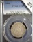 1860 Type 2 No motto U.S. Seated Liberty Quarter, slabbed PCGS VG25. Great Civil War date with only