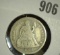 1864 U.S. Seated Liberty Dime, VG. One of the scarce Civil War Years. Only 11,000 minted.