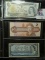 1973 Bank of Canada Dollar; 1986 Bank of Canada $2; & 1954 Bank of Canada $5 Bank notes.