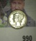 1945 P Mercury Dime, Brilliant Uncirculated.