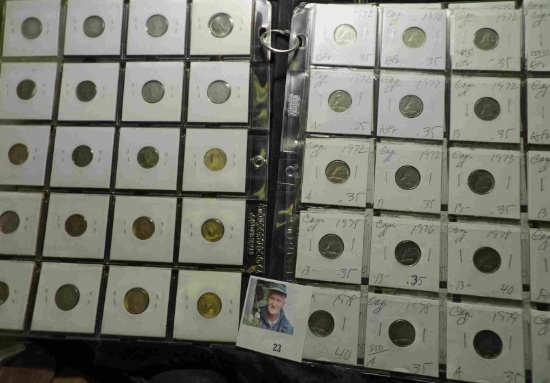 (60) 1968-1999 Canada Dimes all stored in three plastic pages.