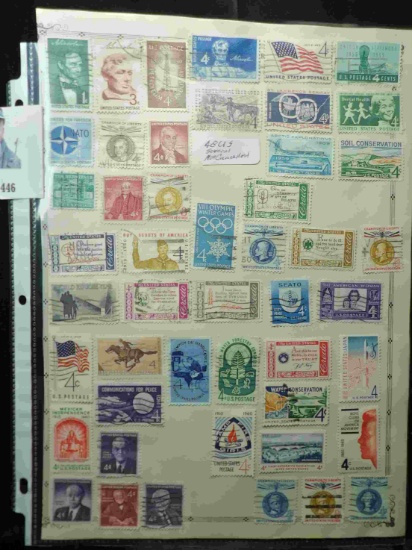 (48) U.S. Stamps dating. Some not cancelled.