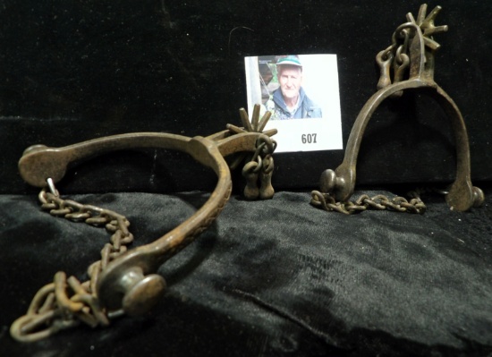 Antique August Buermann style North & Judd pair of Spurs estimated to be from the 1800s due to signs