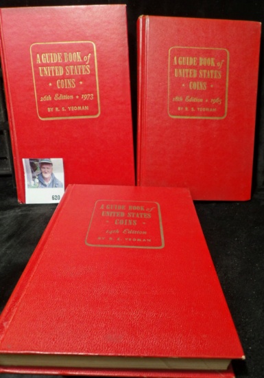 1961, 65, & 73 editions of "A Guide Book of United States Coins", by R.S. Yeoman.
