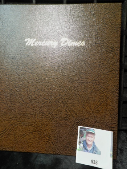 World Coin Library Dansco Album containing the remnants of a fantastic Mercury Dime set, which will