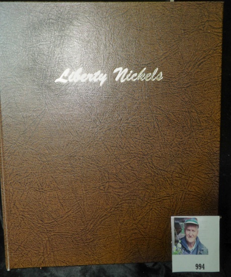 World Coin Library Dansco Album containing a complete set of Liberty Nickels. The 1883 w/Cents F-VF,