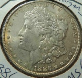 1886 Morgan Dollar - MS 60