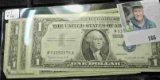 7 count - $1 Silver Certificates - All Series 1957