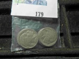 Group of 5 Buffalo Nickels - all legible dates - 1929, 2-1935, 1936, 1937
