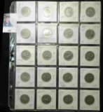 (20) Canada Caribou Quarters, carded, and in a plastic page. Dates 1974-1975. All high grade. Priced